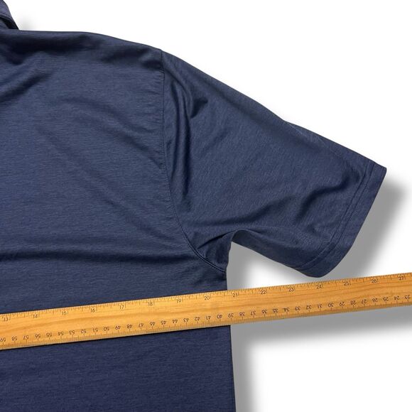 Ariat Tek Polo Shirt Mens Small Blue Charger 2.0 SS - Picture 5 of 9